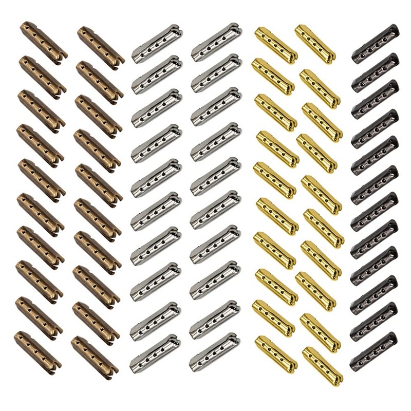 Gotetiso Shoelaces 200 Pieces Metal Replacement Tips for Shoelaces Lace