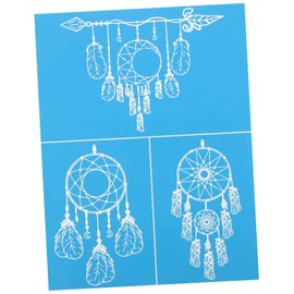 TEHAUX Convenient Mesh Transfer Template Washable Stencil Stencils for Painting T-Shirts