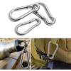LCOUACEO Pack of 10 Carabiner Hooks 40 x 4 mm,