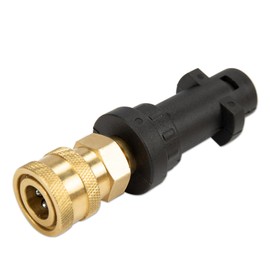Michear Pressure Washer Gun Adapter to M22 Washer 1/4'' Brass Female Quick Connect Fitting Hose Pipe Convert Tool