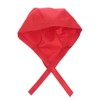 NOLITOY Adjustable Chef Hats for Men and Women, Kitchen Cooking Caps with Tie-Back Design, Breathable Catering Turbans for Restaurants, Cafes, and Kitchens (Red)