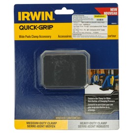 IRWIN 1988933 Quick-Grip Wide Pads for One-Handed Bar Clamps - Black/Blue