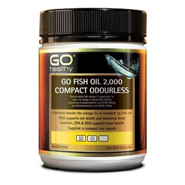 GO Healthy Go Fish Oil 2000mg Compact Odourless Cap X 230