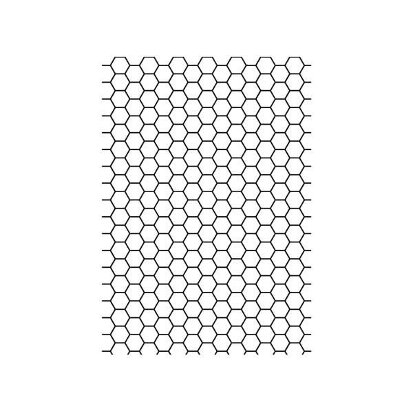 Captive Decals Honeycomb 1/4" cells 1 pc 5" X 3.5"