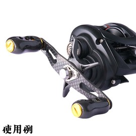 VISPREA Carbon Fiber Knobs 2pcs Fit Shimano Daiwa Daiwa Abu Garcia Power Reel Handle Knob Bait Reel Spinning Reel Ball Replacement Bearings yu387 (2pcs Gold)