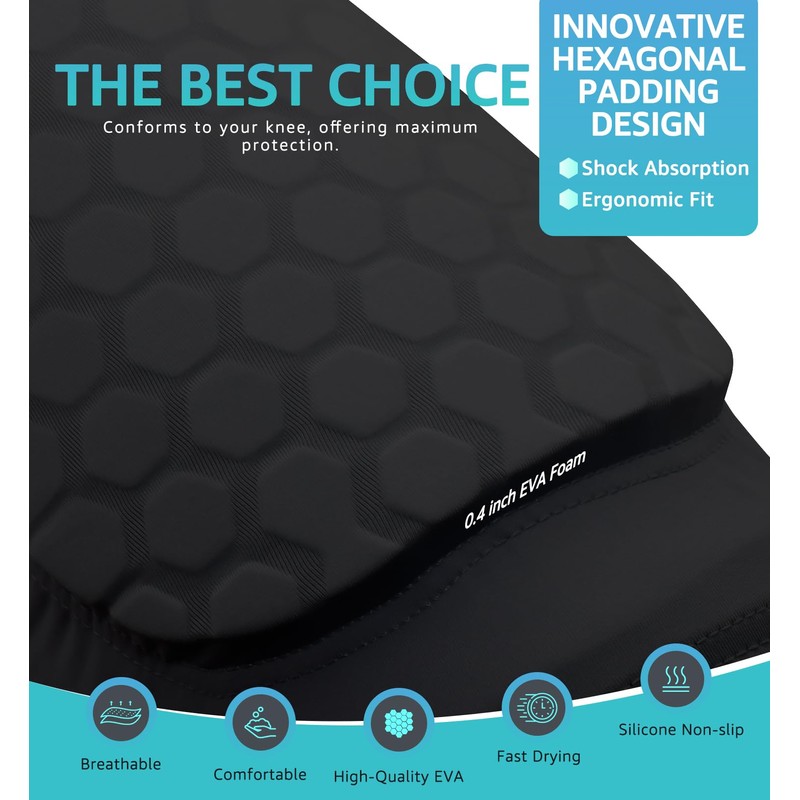 HiRui Knee Pads for Kids Youth Adult, Basketball Baseball Knee