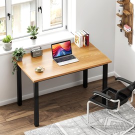 Need Computer Desk - 31.5 Inch Office Writing Work Study Kids Student Teacher Home Bedroom Table for Small Space, Teak