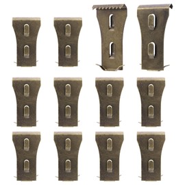 12Pcs Brick Clips for Hanging Outdoors, Brick Clips or Brick Hangers for Outdoor Hanging Wreaths Fits 2-1/4 to 2-2/5 Inch, Heavy Duty Brick Hooks Clips Without Drilling