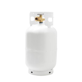 Flame King YSN011 11 Pound Steel Propane Tank Cylinder With Type 1 Overflow Protection Device Valve, Great For Camping, Fire Pits, Heaters, Grills, Overlanding