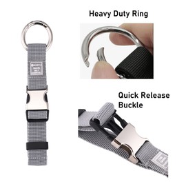 2PCS Add a Bag Luggage Strap Jacket Gripper,Heavy Duty Luggage Straps Carry-on Baggage Suitcase Straps Belts Travel Accessories Carry Your Extra Bags (Grey)