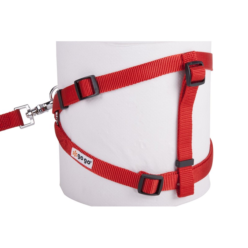 GoGo Pet Products Comfy Nylon 5/8-Inch Adjustable Easy Pet Harness,