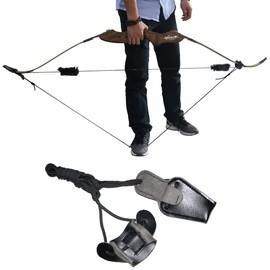 Huntingdoor Bow tensioner for recurve bow long bow archery leather tension cord limbs tensioning aid bow tensioning aid