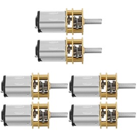 Gadpiparty 6 x Gear Motor N20 Translated Miniature Doll Glasses Robot Motor Pleated Lampshade Micro Electric Motor DC Motor N20 Motor Gear Straw N10 Metal DC Current