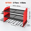 SucceBuy 3-Tier Power Tool Wall Organizer, 100 lb Carbon Steel