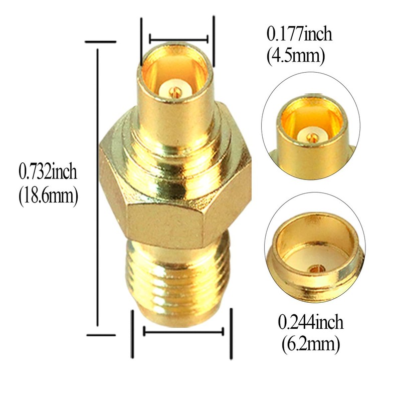 SMA to MCX Adapter TUOLNK SMA Female to MCX Female