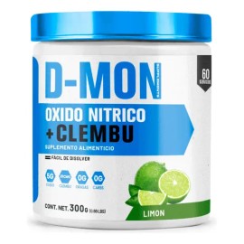 Óxido Nítrico  Clembuterol D-mon Pre Entreno  Pre-Workout Nitric Oxide Supplement, Lemon 300g                                                         