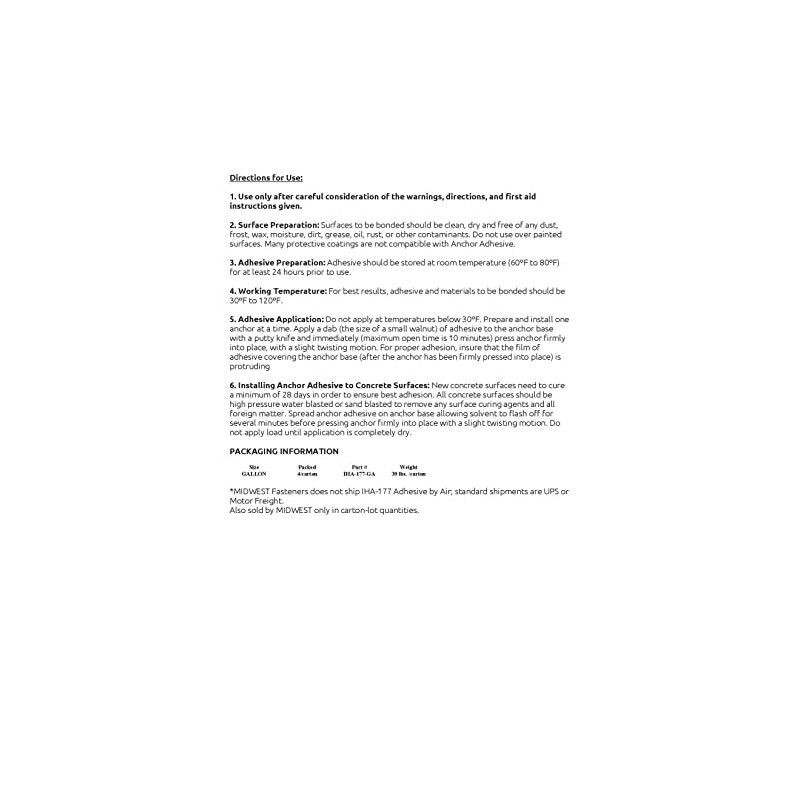 BRB Products Insulation Hanger Adhesive