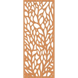 Ekena Millwork WALW16X40X0375BAYCH Bay Decorative Fretwork Wood Wall Panels, 15 3/8"W x 39 3/8"H, Cherry