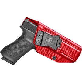 Glock17/22/31 Holster IWB OWB Kydex Holster Custom Fit: Glock 17 22 31(Gen 1-5) Pistol – Inside Waistband Concealed Carry – Adj. Cant & 'Posi-Click' Retention – No Wear/Jitter - US Made by Amberide
