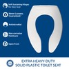 BEMIS 3155SSCT Commercial Open Front Plastic Toilet Seat, Extra Heavy
