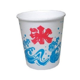 Shaved Ice Cup, Wave Foam Containers, Medium, 12.8 fl oz (380 ml), 50 Packs