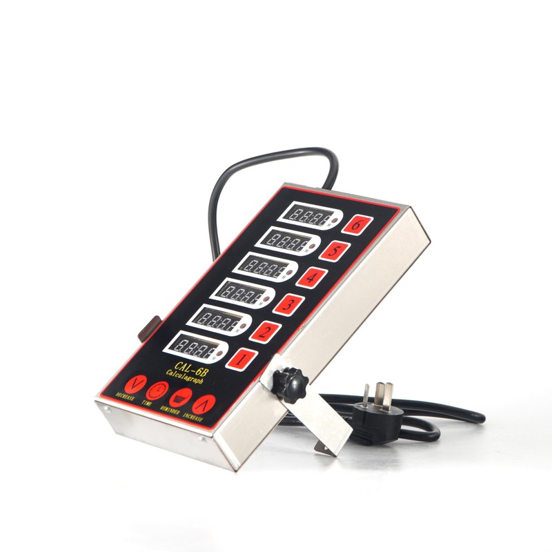 6 Channel Kitchen Timers for Cooking,Commercial Kitchen Timer Stainless Steel