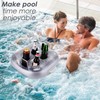 Floating Cup Holder - Inflatable Drink Holder for Pool -