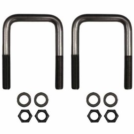 Technical Precision Replacement for Peterbilt 365 SBA Year 2024 .75 X 4 X 6.75 INCH Square U-Bolt KIT Rear AIR Leaf Suspension