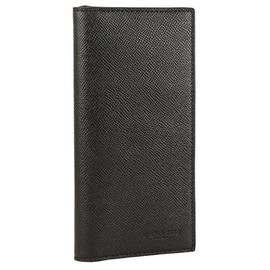Coach 3014 Men's Long Wallet, Bi-Fold, Outlet, Leather, Black