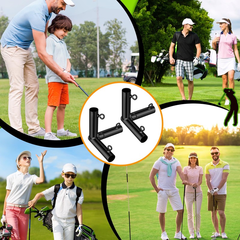 Blulu 10 Pieces 1'' Golf Frame Corner Kit DIY Canopy