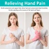 2 Pairs Rheumatoid Arthritis Compression Gloves, Pink, M