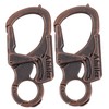 [Ahiller] 8cm Carabiner Keychain Clip - Sturdy Alloy Double Locking