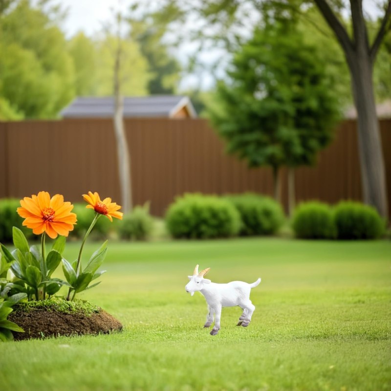 FUNOMOCYA 6Pcs Mini Goat Figurines Realistic Goat Statues for Home