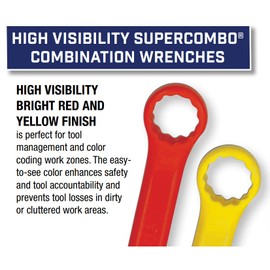 Williams 1218YSC Yellow Super Combo Combination Wrench, 9/16-Inch
