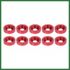 Motoforti 30pcs Car Bumper Mudguard Washer Bolts M6x1.0 Aluminum Alloy