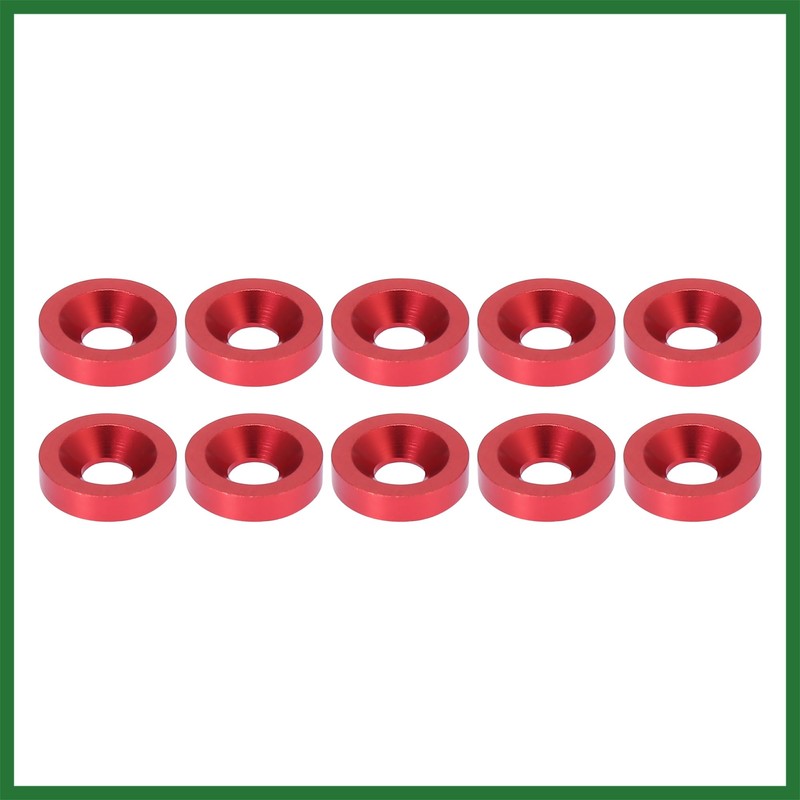 Motoforti 30pcs Car Bumper Mudguard Washer Bolts M6x1.0 Aluminum Alloy