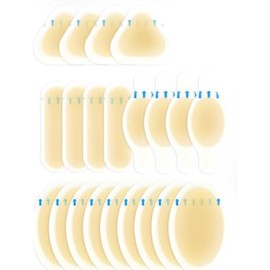 Gel Blister Bandages Blister Pads - 20t Upgraded Bandages for Wound Care and Blisters - Waterproof Hydrocolloid Bandages for Fingers