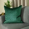 Paoletti Florence Cushion Cover, Emerald Green, 55 x 55 cm