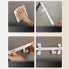 30 cm Hook Rail Kitchen Hanger for Kitchen Utensils, White