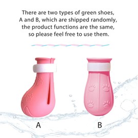 ALMDA Anti-Scratch Cat Shoes 4 Pack, Pet Supplies Scratch Deterrent Booties, Grooming Accessories Silicone Nail Gloves, Adjustable Claw Cover for Bathing Shaving Checking Treatment (Pink)