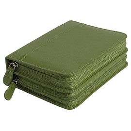 OMEO For 120 Globules Glasses (up to 1.5 g) Fine Cowhide Green