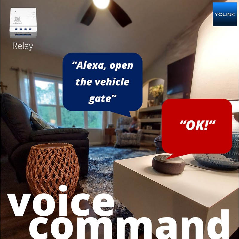 YoLink Super Long Range Smart Relay - Compatible with Alexa,