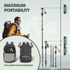 KINGGEAR Nordic Walking Stick, TP1 Hiking Poles Retractable Lightweight 7075