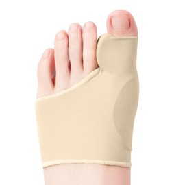 MYGLOAR Bunion Socks, Bunion Corrector, Bunion Socks with Gel Pad Protection, Bunion Toe Separator Correction, Bunion Bandage for Men and Women, Toe Protection (40-46L, Skin Colour)