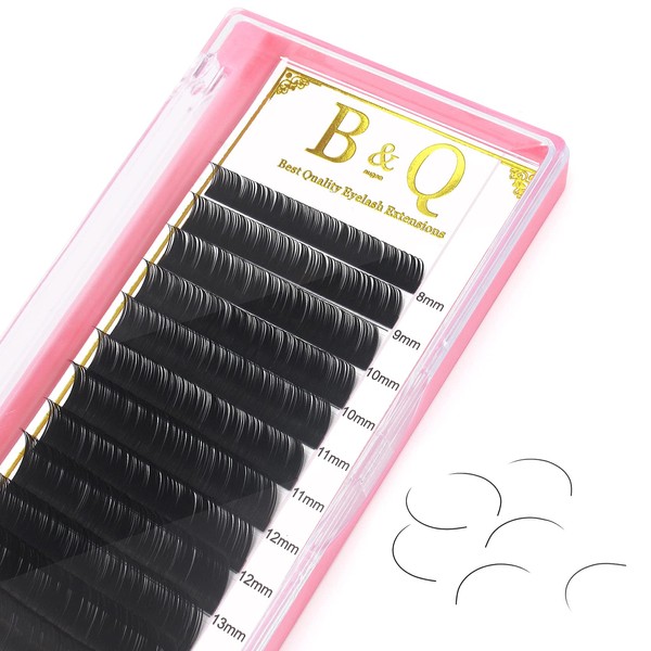 Individual Eyelash Extension 1:1 Eyelashes Thickness 0.03/0.05/0.07/0.1/0.15/0.20 Black (10 mm,