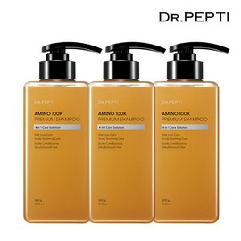 Dr. Pepti Amino 100K Premium Shampoo 3pcs (Container) Renewal Container / 닥터펩티 아미노100K 프리미엄 샴푸 3개(용기 ) 리뉴얼 용기