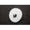 HUBER Surface-Mounted Bell Push Single Round Made of Real Metal