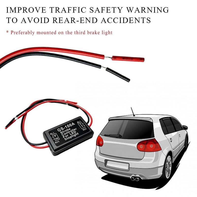 DXNQ 2 PCS LED Flash Strobe Controller, 12-24V DC Car