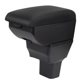 Olyrol Compatible with Nissan Versa 2020-2024 Armrests Car Center Console Container Armrest Replacement Auto Interior Parts Replacement Arm Rest with Drink Holder