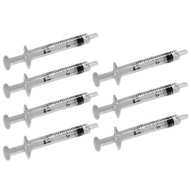 Syringes 0.4 fl oz (1 ml), Set of 7, Plastic No Needles, Sterile, Small Animal Liquid, Liquid Food (Liquid) Injection, Ink Injection, Other (Post-bin Shipping)